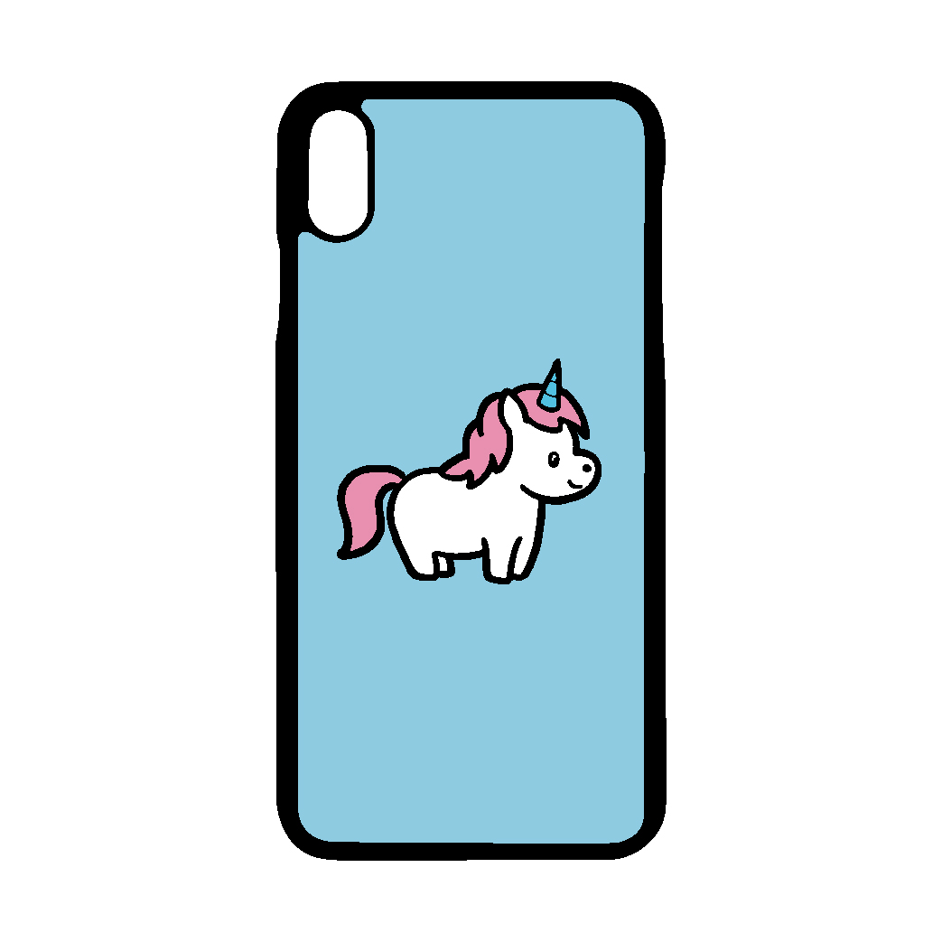 Light Blue Unicorn Case